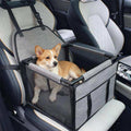 Caja de viaje para perro en asiento de auto, seguro y cómodo para mascotas