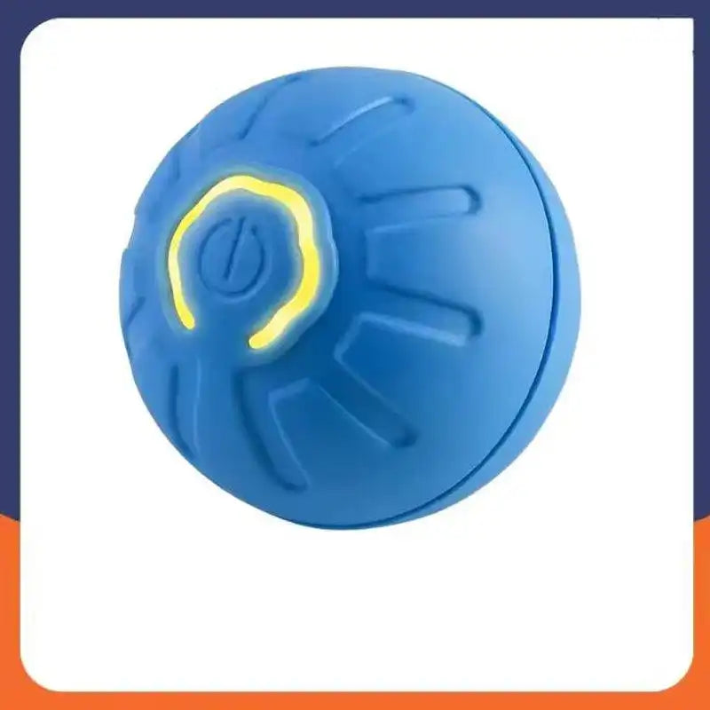 Pelota interactiva azul con luz para perros, juguete divertido y estimulante para mascotas
