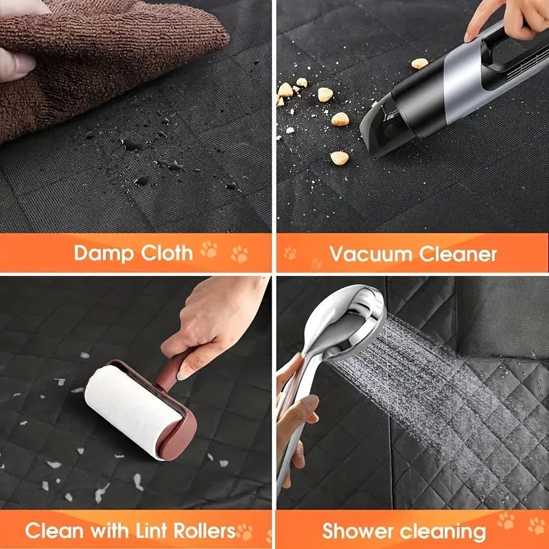 Limpieza fácil de cama para perro: toalla húmeda, aspiradora, rodillo y ducha