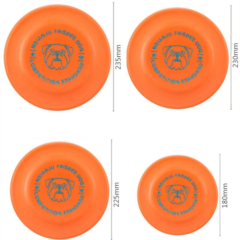 Discos voladores naranjas para perros, tamaños 180mm a 235mm, ideal juego al aire libre
